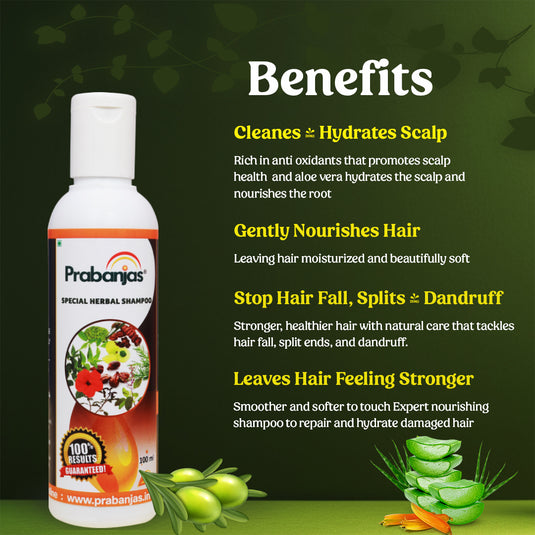 Prabanjas Shampoo - Stops Hairfall and Strengthen Hair Roots. Most Selling Hairfall control in India