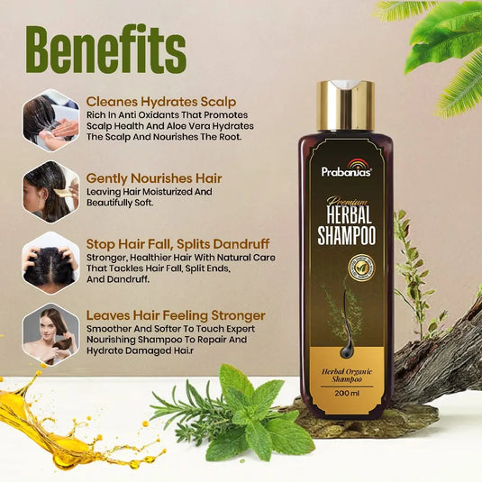 Prabanjas Premium Herbal  Hairfall Control Shampoo 200 Ml Prabanjas®
