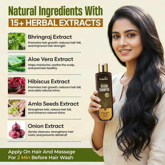 Prabanjas Premium Herbal  Hairfall Control Shampoo 200 Ml Prabanjas®